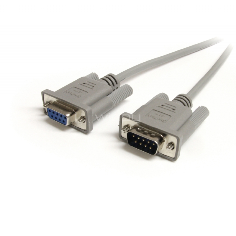 Cable de 91cm de Extensión DB9 Serial RS232 EGA Macho a Hembra - Extensor Gris - StarTech