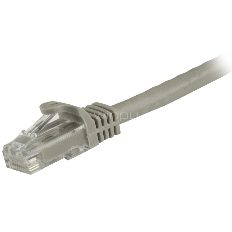 Cable de 0,5m Gris de Red Gigabit Cat6 Ethernet RJ45 sin Enganche - Snagless - StarTech