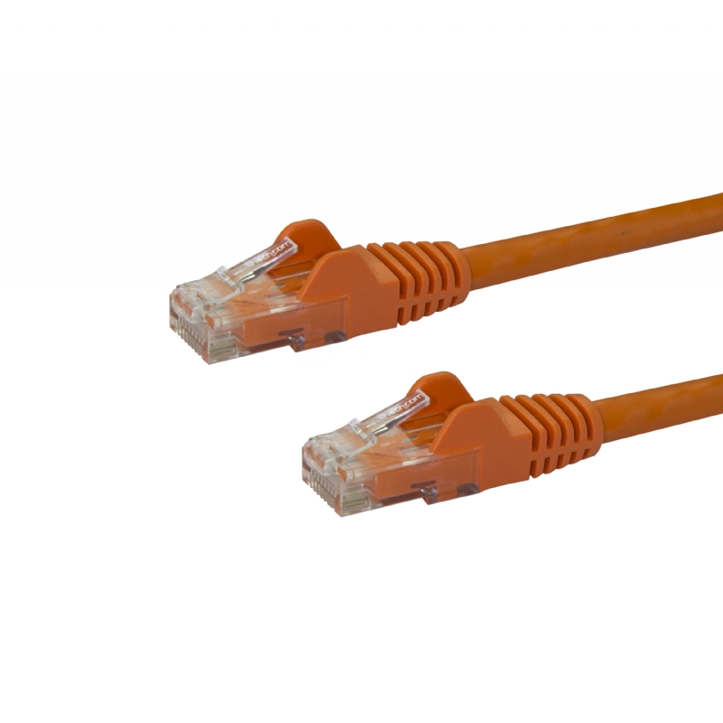 Cable de Red de 0,5m Naranja Cat6 UTP Ethernet Gigabit RJ45 sin Enganches - StarTech