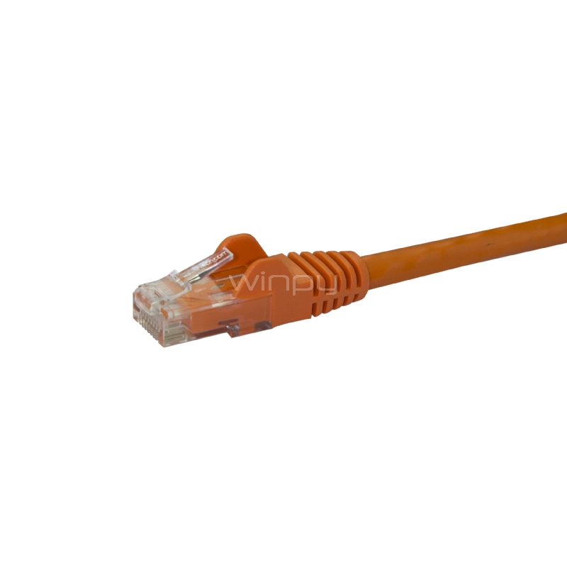Cable de Red de 0,5m Naranja Cat6 UTP Ethernet Gigabit RJ45 sin Enganches - StarTech