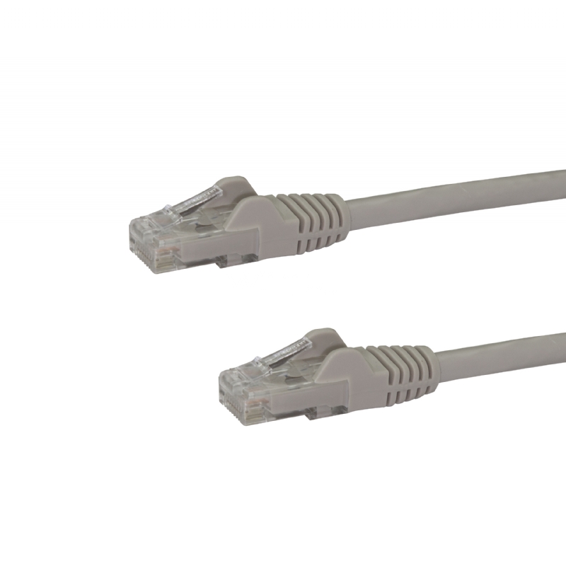 Cable de Red de 15cm Gris Cat6 UTP Ethernet Gigabit RJ45 sin Enganches - StarTech