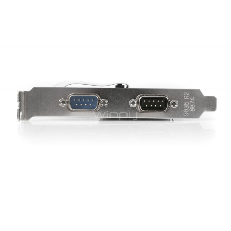 Tarjeta Adaptadora PCI de 2 Puertos Seriales RS232 DB9 UART 16550  - 5V - StarTech
