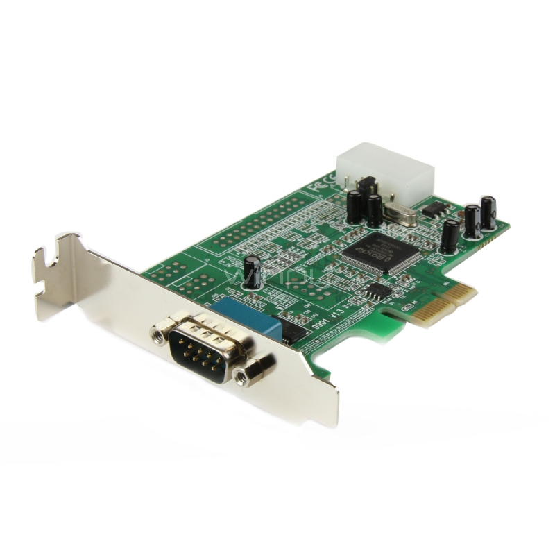 Tarjeta Adaptadora PCI Express Perfil Bajo de un Puerto Serial RS232 DB9 UART 16550 - StarTech