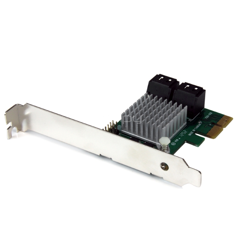 Tarjeta Adaptadora Controladora PCI Express PCI-E SATA 3 III 6Gbps RAID 4 Puertos con HyperDuo - StarTech