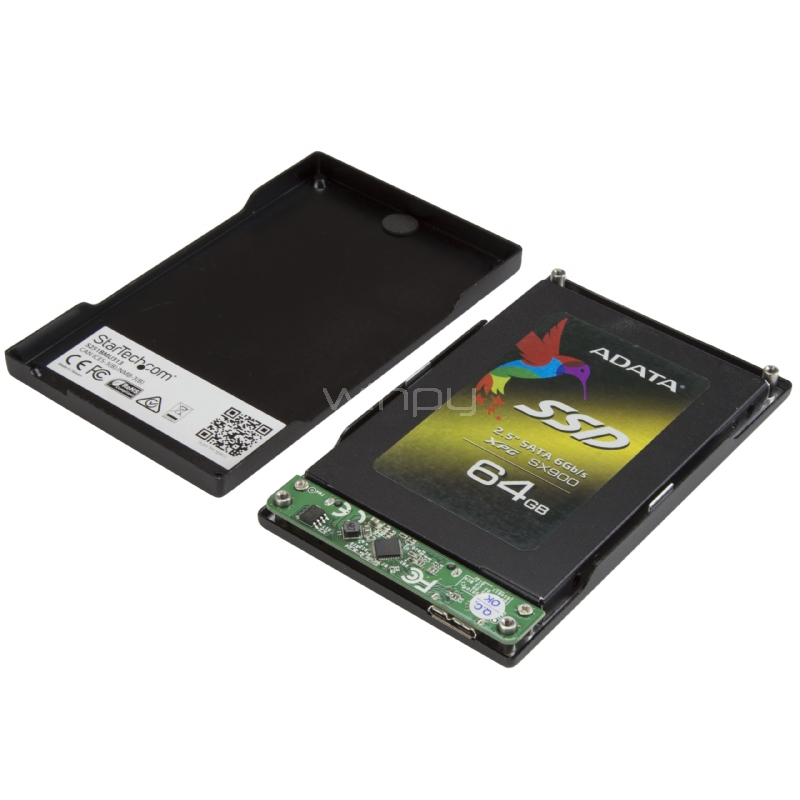 Gabinete Cofre USB 3.1 (10 Gbps) de 1 bahía de 2,5 pulgadas SATA III - StarTech