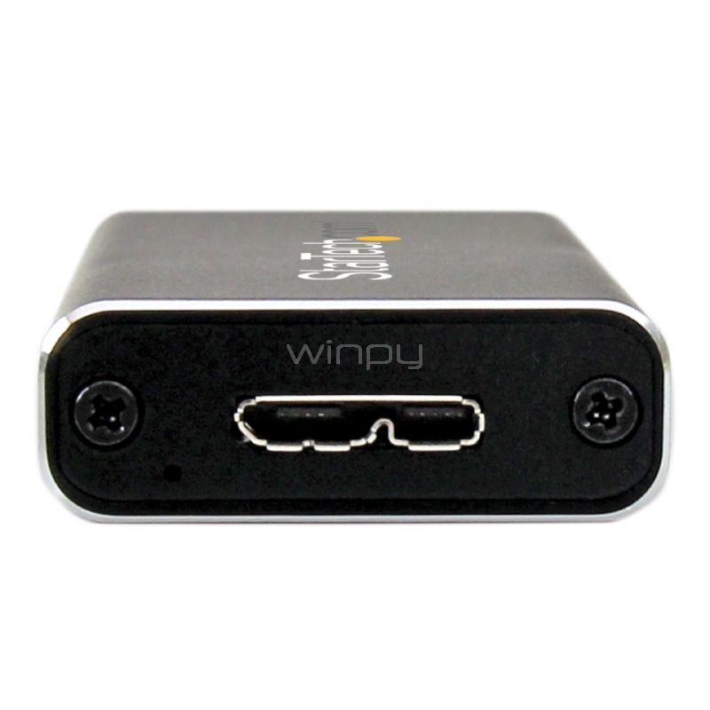 Gabinete Cofre Adaptador  M.2 NGFF a USB 3.1 con Carcasa Protectora - Conversor NGFF a USB-C - StarTech