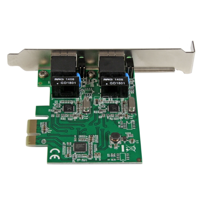 Adaptador Tarjeta de Red NIC PCI Express PCI-E de 2 Puertos Ethernet Gigabit RJ45 - StarTech