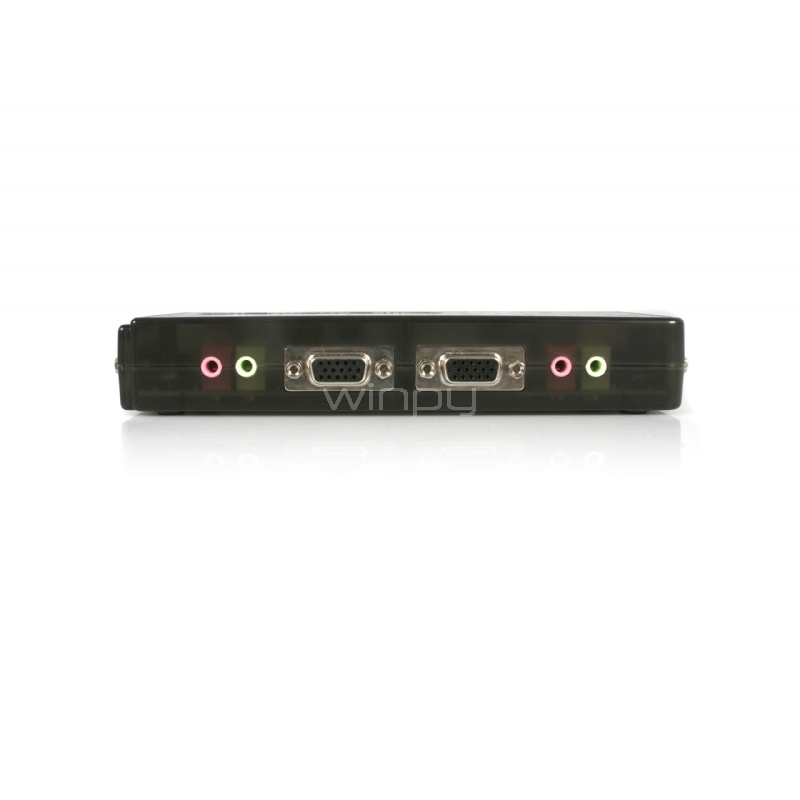 Juego de Conmutador Switch KVM 4 Puertos Video VGA USB 2.0 con Cables y Audio - StarTech