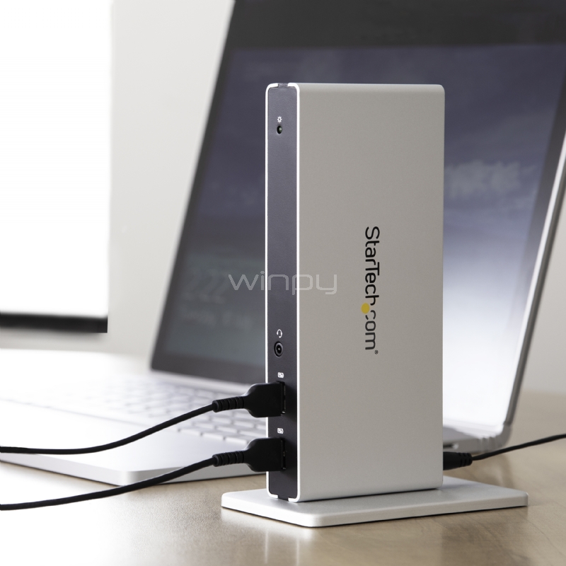 Docking Station USB 3.0 para Dos Pantallas  con DVI y Soporte Vertical - StarTech