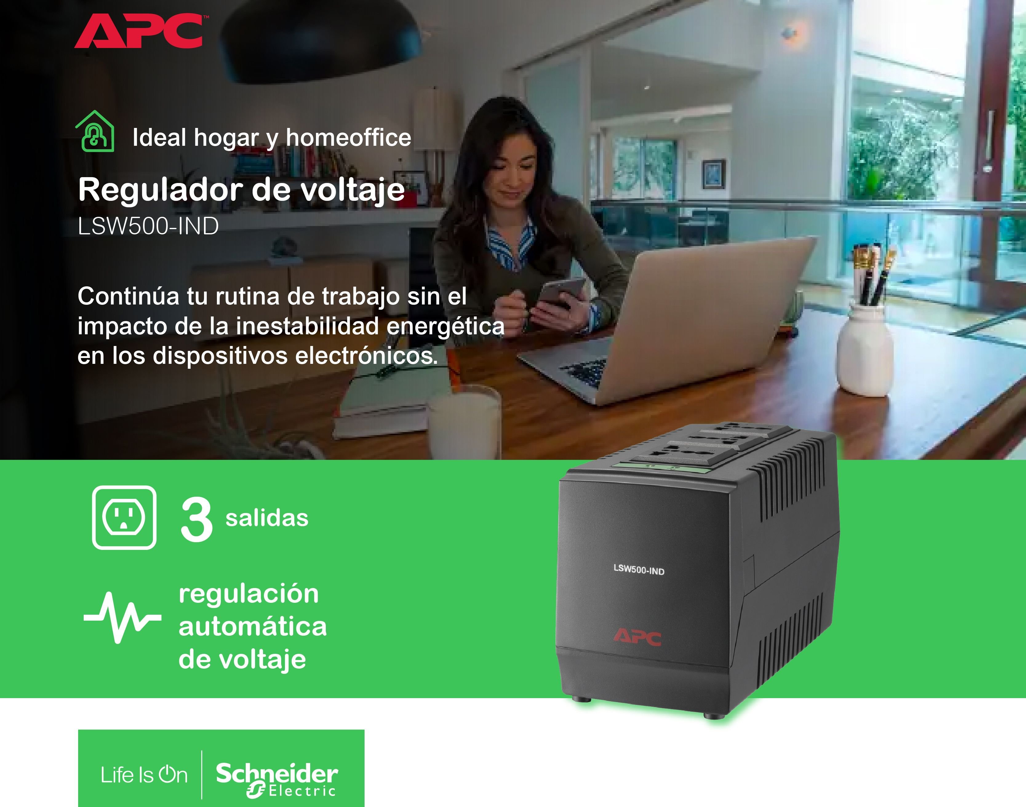 Regulador Autom Tico De Voltaje Apc Line R De Va Lsw Ind Winpy Cl