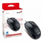 Mouse Genius DX-110 Ambidiestro (USB, Negro)
