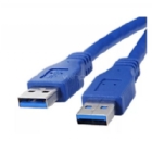 Cable USB Exelink de 2 metros (Macho a Macho, USB 3.0, Azul)
