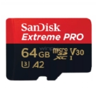 Tarjeta MicroSD SanDisk Extreme PRO de 64GB (UHS-I, U3, V30, A2)