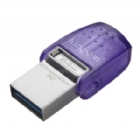 Pendrive Kingston DataTraveler microDuo 3C de 64GB (USB 3.2, USB-C, Morado)