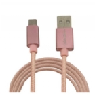 Cable USB-C Vivitar de 1.8 metros (USB-A, Rosado)