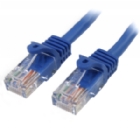 Cable de Red de 0,5m Azul Cat5e Ethernet RJ45 sin Enganches - StarTech
