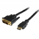 Cable HDMI a DVI 1m - DVI-D Macho - HDMI Macho - Adaptador - Negro - StarTech