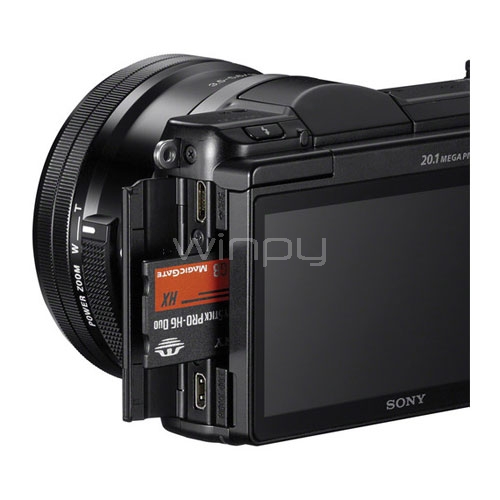 Cámara Digital Sony Alfa A5000, lente 6-50mm