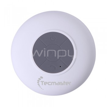 Parlante Tecmaster - Bluetooth a prueba de agua (White)
