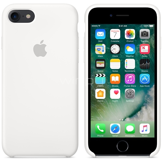 Case silicona para iPhone 7 Apple White