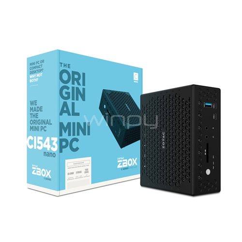 Mini PC Zotac CI543NANO-U (Intel Core i5-6200U, Sin Memoria, Sin Disco)