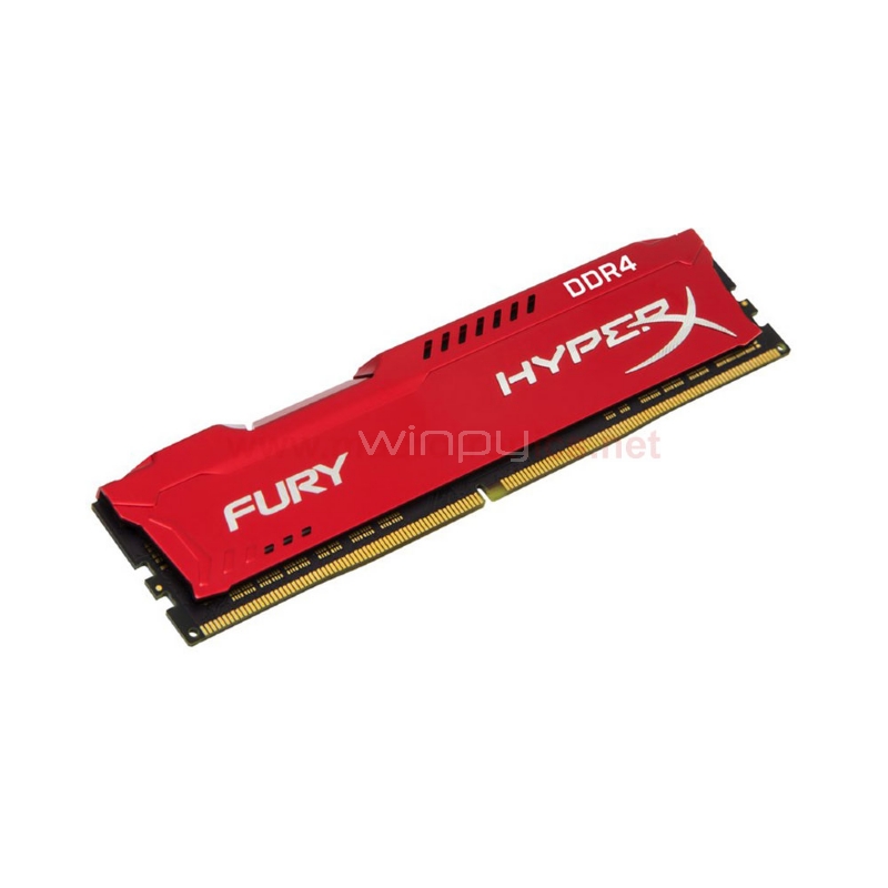 Memoria RAM HyperX FURY RED de 8 GB (2400 MHz, DDR4, CL15, DIMM)