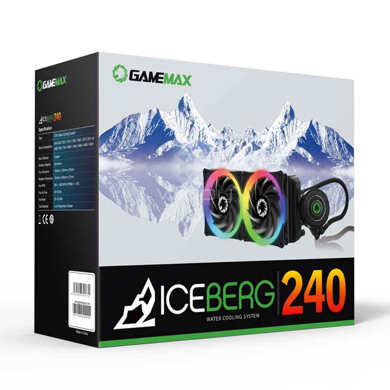 Refrigeración liquida GameMax Iceberg 240 (Intel-AMD)