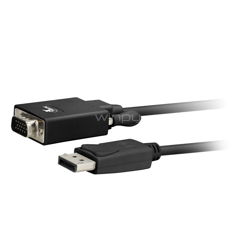 Cable adaptador Xtech XTC-342 con conector DisplayPort macho a VGA macho