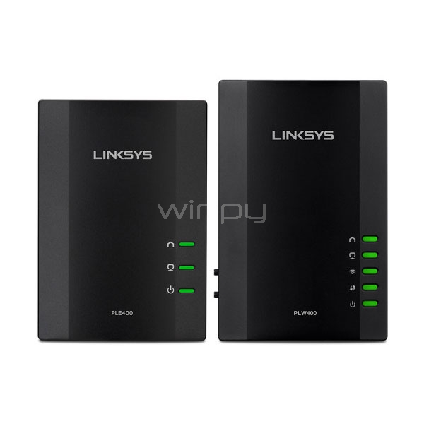 Kit de Linksys Powerline AV Wireless extensor de red