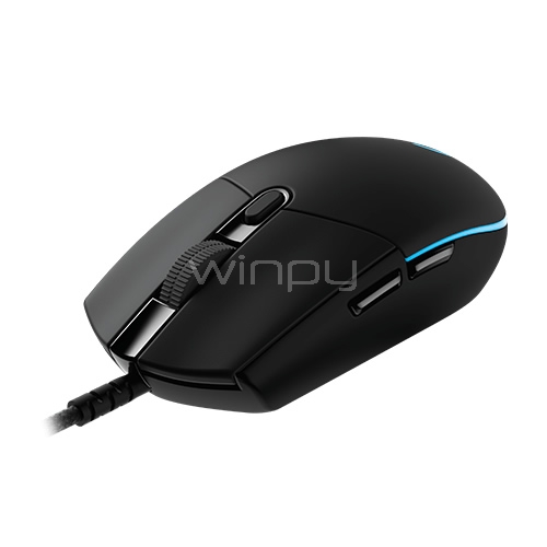 Mouse Logitech G Pro Gaming (USB, 200–12000 dpi, 6 botones, RGB)
