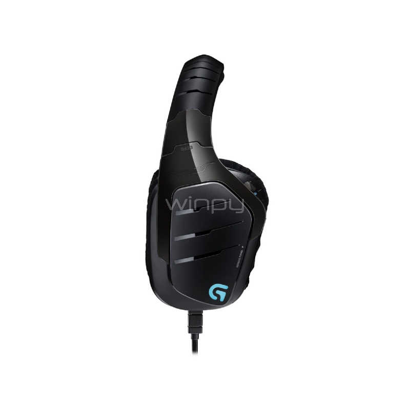 Audífonos Gamer Logitech G933 Artemis Spectrum con Sonido 7,1 (Microfono - USB - Negro/Azul)