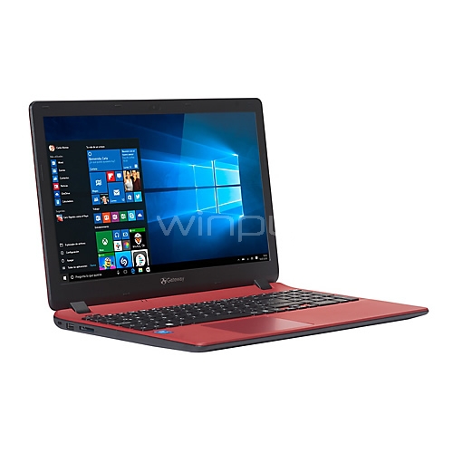 Notebook Gateway NE513-P8GR (N3710, 4GB RAM, 500GB HDD, Pantalla 15,6, W10, Rojo)