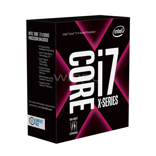 Procesador Intel Core i7-7740X X-Series (LGA2066, 4,3 Ghz, QuadCore, UNLOCKED)