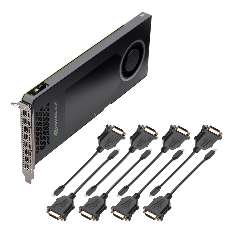 Tarjeta de video nVidia Quadro PNY NVS 810 (4GB GDDR3, 8 Salidas Mini DisplayPort)