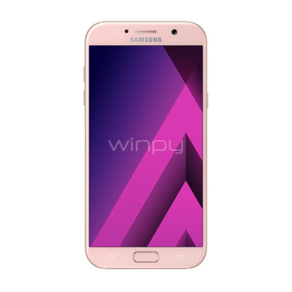 Celular Samsung Galaxy A7 2017 (LTE, 3GB RAM, 32GB, Amoled 5,7 FHD, Android, Rosado)