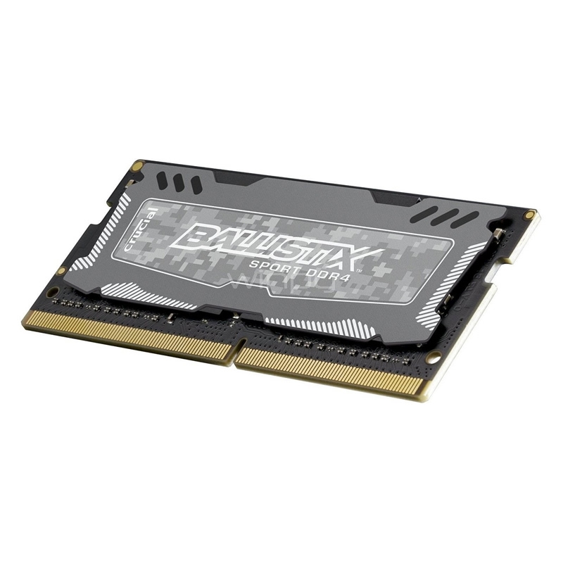 Memoria RAM Crucial Ballistix Sport LT de 16GB (2400MHz, DDR4, GREY, SODIMM)