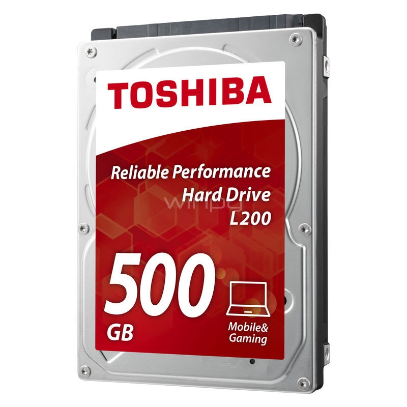 Disco duro notebook Toshiba L200 de 500GB (SATA, 2.5 pulgadas, 5400rpm, Box)