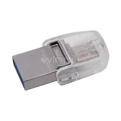 Pendrive Kingston DataTraveler microDuo de 32GB (USB 3.0 + USB tipo C)