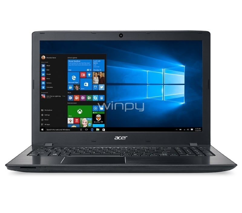 Notebook Acer Aspire E5 - E5-575G-76P4 (i7-7500U, GeForce 940MX, 6GB DDR4, 1TB HDD, Win10, Pantalla 15,6)