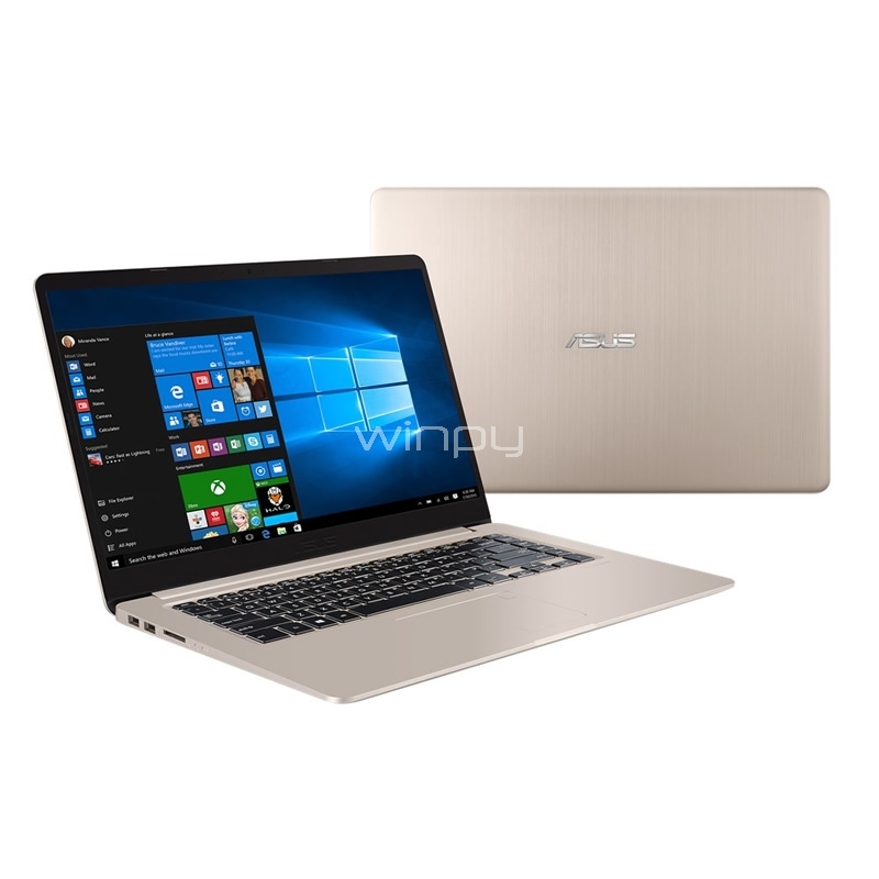 Ultrabook Asus VivoBook S15 - S510UQ-BQ305T (i5-7200U, GeForce 940MX, 12GB DDR4, 1TB HDD, Win10, Pantalla 15,6)