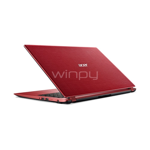 Notebook Acer Aspire 3 - A315-51-30PN (i3-6006U, 4GB DDR4, 1TB HDD, Win10, Pantalla 15,6, Rojo)