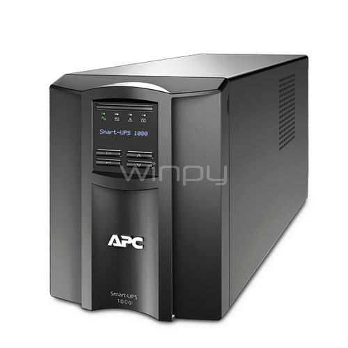 APC Smart-UPS SMC1000I  (600Watts / 1,0 kVA, Línea interactiva, Onda sinusoidal, LCD, Torre)