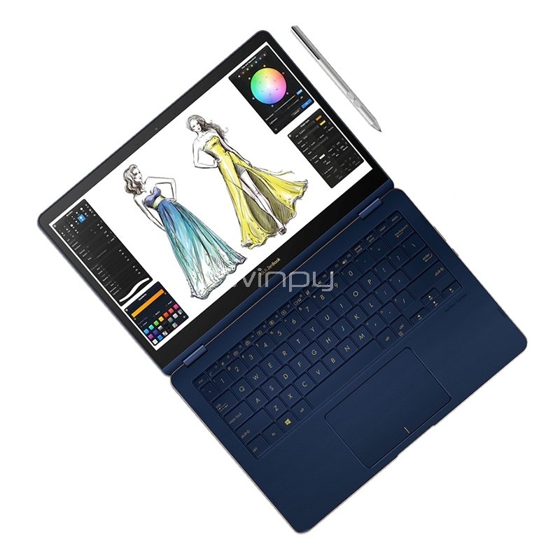 Notebook Convertible Asus ZenBook Flip S - UX370UA-C4181T (i5-8250U, 8GB DDR4, 256GB SSD, Pantalla Touch 13,3, Win10)