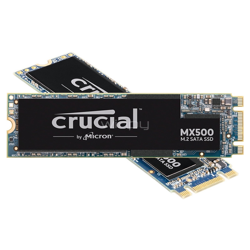 Unidad estado sólido Crucial MX500 de 1000GB (M2 2280, 3D NAND, 560/510 MB/s)