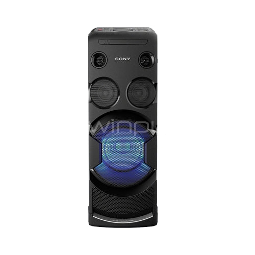 Sistema de audio Sony MHC-V44D de alta potencia (Bluetooth, USB, CD/DVD, Mic 3,5mm, Radio)