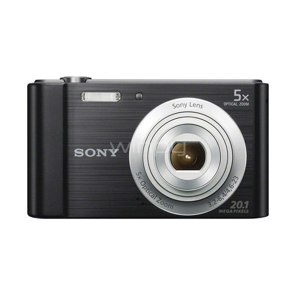 Cámara Digital Sony Cyber-Shot DSC-W800/S (20,1MP, Zoom 5x, Negro)