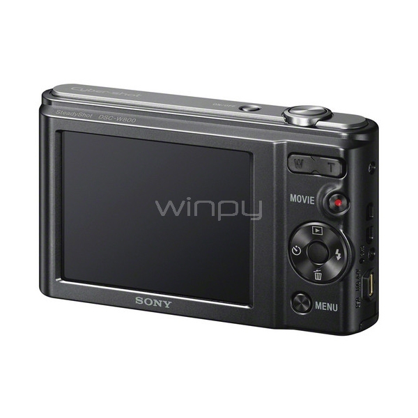 Cámara Digital Sony Cyber-Shot DSC-W800/S (20,1MP, Zoom 5x, Negro)