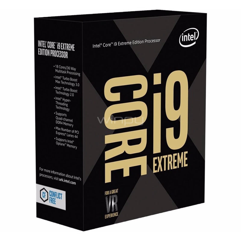 Procesador Intel Core i9-7980XE Extreme Edition (LGA2066, 18 Cores, 2,6GHz/4,20GHz, UNLOCKED)