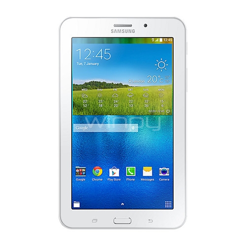 Tablet Samsung Galaxy Tab E de 7 pulgadas (Quad-Core, 1GB RAM, 3G, WHITE)