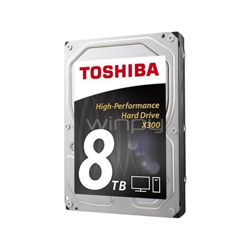 Disco duro Toshiba X300 de 8TB (SATA, 128MB de caché, 7200rpm)